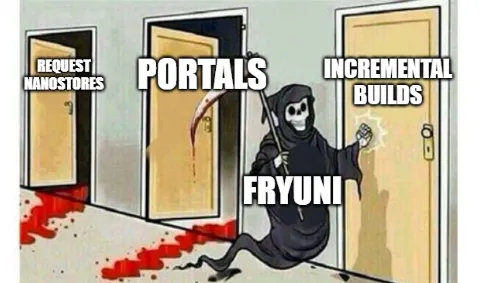 Fryuni as the grim reaper