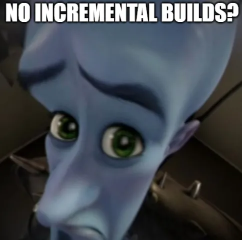 Megamind "No incremental builds?"